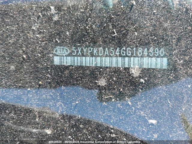 5XYPKDA54GG184390 KIA dohc gdi lambda ii