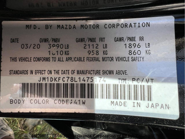 JM1DKFC78L1475174 Mazda pe