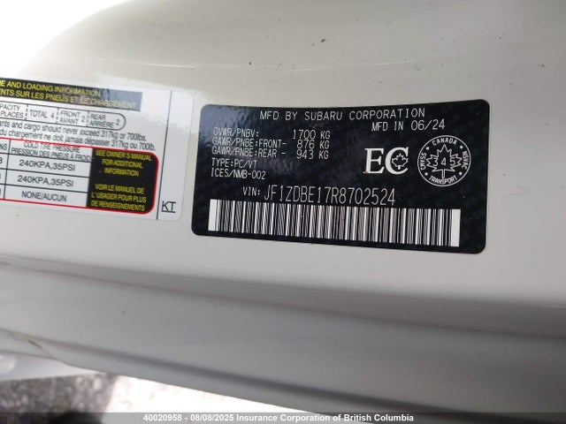 JF1ZDBE17R8702524 Subaru na