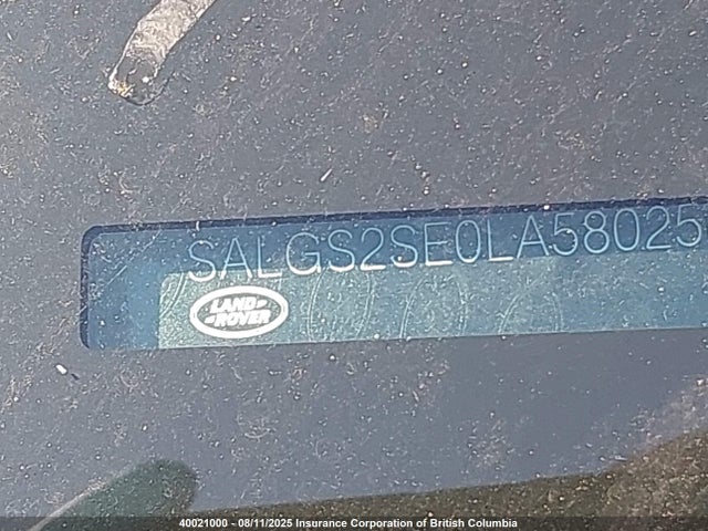 Land Rover aj133 s/c 2020 SALGS2SE0LA580256 Image 18