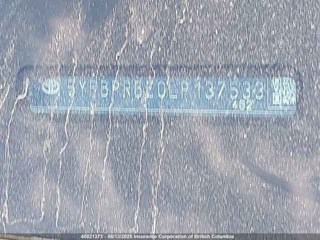 Toyota 2zr-fae 2020 5YFBPRBE0LP137533 Image 18