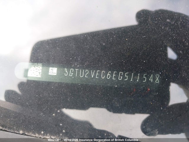 3GTU2VEC6EG511548 GMC l83 - vvt, afm (active fuel management), aluminum