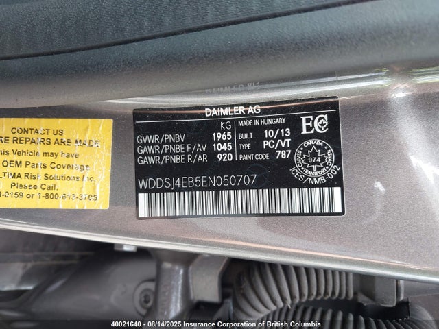 Mercedes-Benz CLA-Class 2014 WDDSJ4EB5EN050707 Image 9