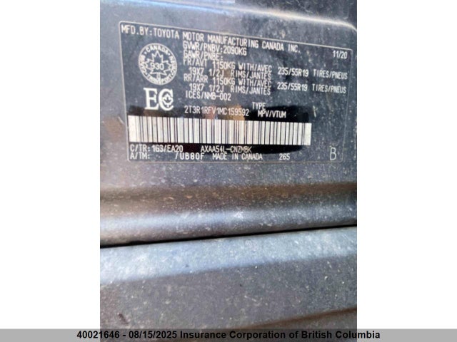 Toyota a25a-fks 2021 2T3R1RFV1MC159592 Image 18