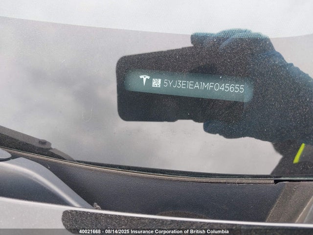 Tesla MODEL 3 2021 5YJ3E1EA1MF045655 Image 9