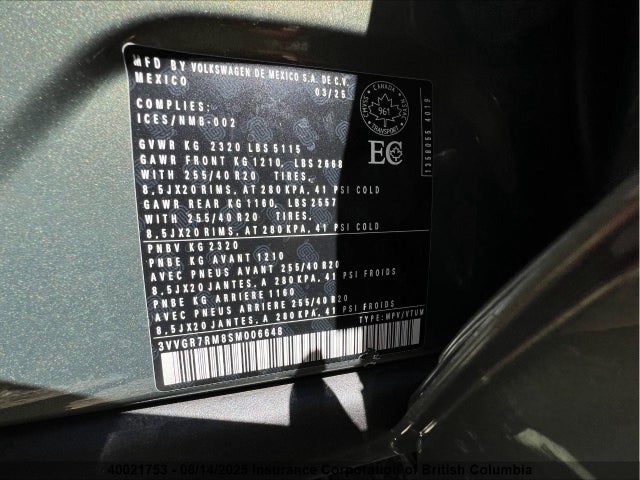 Volkswagen tsi 2025 3VVGR7RM8SM006648 Image 5