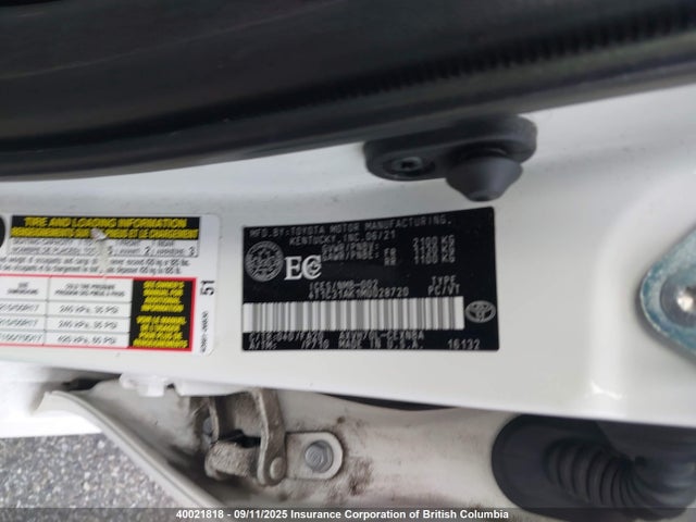 4T1C31AK1MU028720 Toyota a25a-fxs