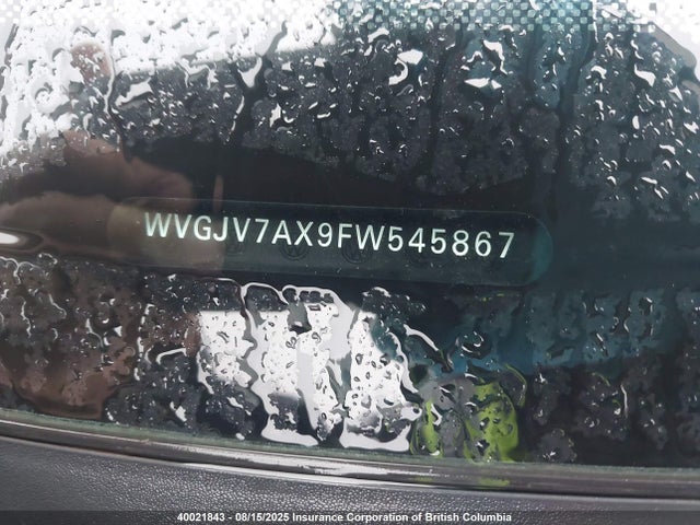 WVGJV7AX9FW545867 Volkswagen 2015