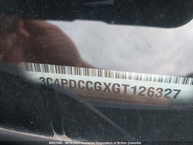 3C4PDCCGXGT126327 Dodge 2016