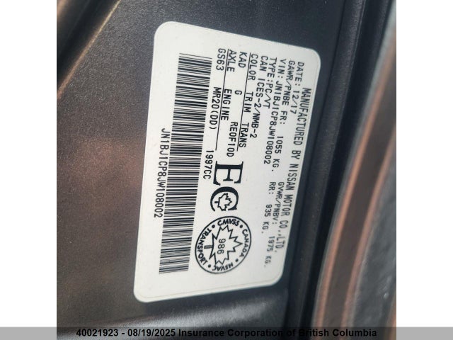 JN1BJ1CP8JW108002 Nissan 2018