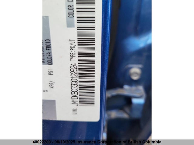 JM1DKBC73G0122524 Mazda pe