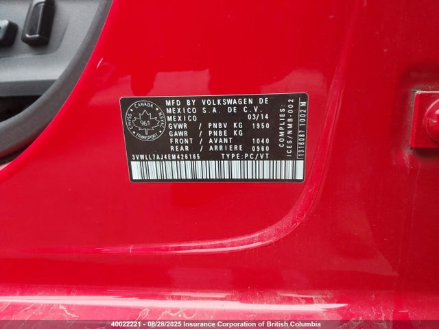 3VWLL7AJ4EM426165 Volkswagen Jetta