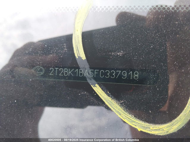 2T2BK1BA5FC337918 Lexus 2gr-fe