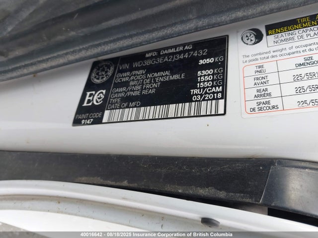 Mercedes-Benz m274 2018 WD3BG3EA2J3447432 Image 9