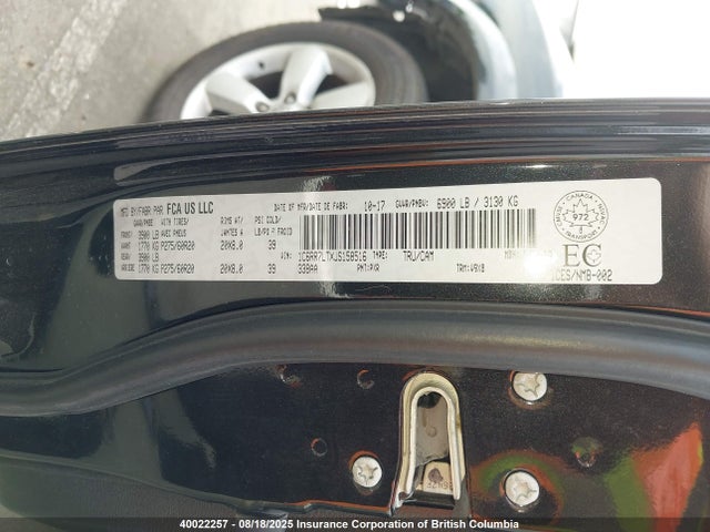 1C6RR7LTXJS158516 RAM 2018
