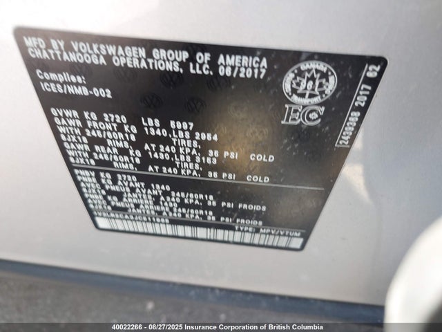 Volkswagen Atlas 2018 1V2LR2CA3JC511865 Image 18