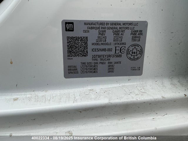 GMC l5p 2024 1GT59TEY1RF375689 Image 10