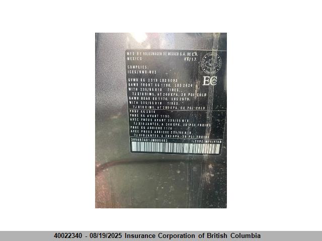 3VV4B7AX1JM005692 Volkswagen 2018