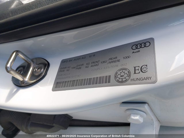 Audi 2019 2019 WAUAUGFF5K1012197 Image 9