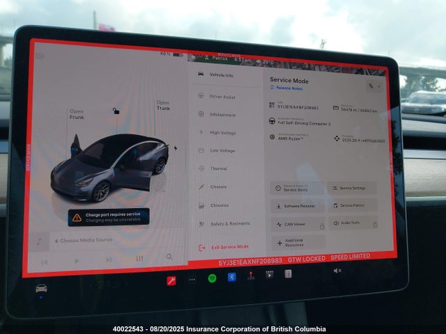 Tesla 2022 2022 5YJ3E1EAXNF208983 Image 7