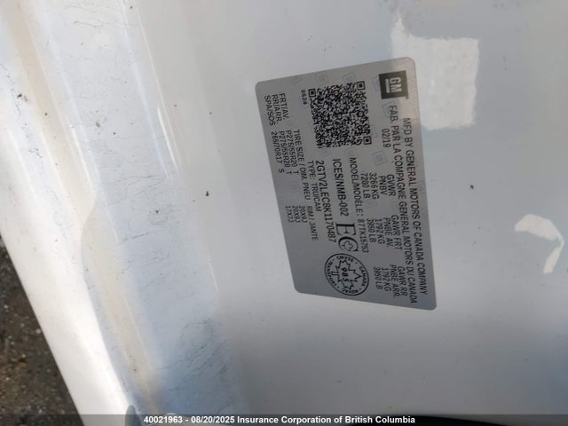 2GTV2LEC8K1170487 GMC l83 - sidi vvt, afm, e85 max, alum, gm