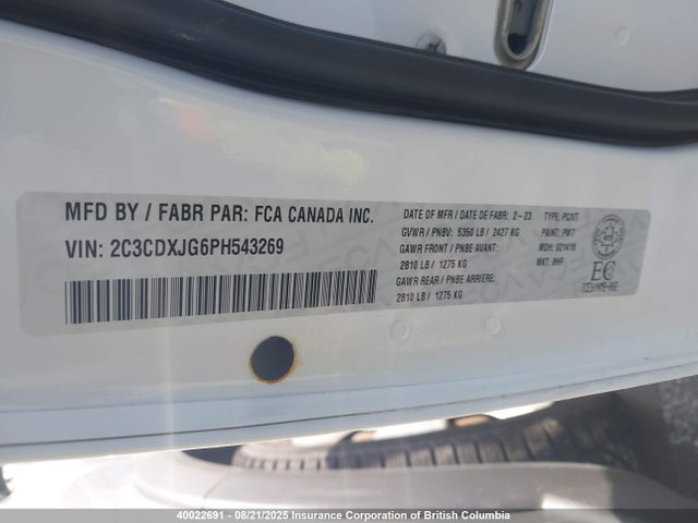 2C3CDXJG6PH543269 Dodge Charger