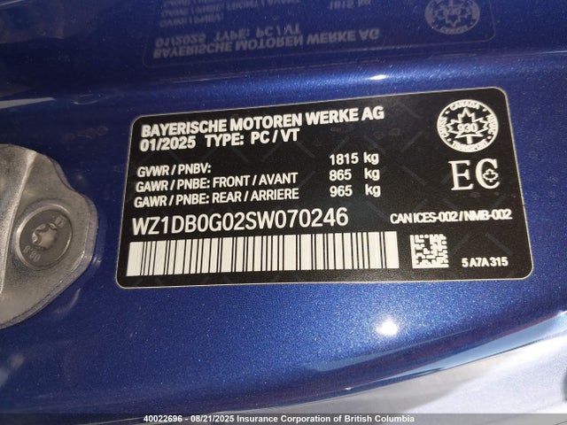 Toyota Supra 2025 WZ1DB0G02SW070246 Image 9