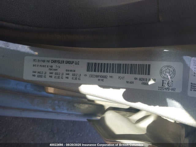 1C3CCCABXFN506862 Chrysler 2015