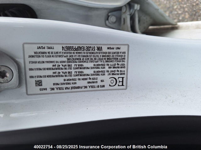 Tesla 2023 2023 5YJ3E1EA0PF558674 Image 6