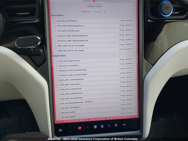 5YJXCDE26LF261274 Tesla MODEL X