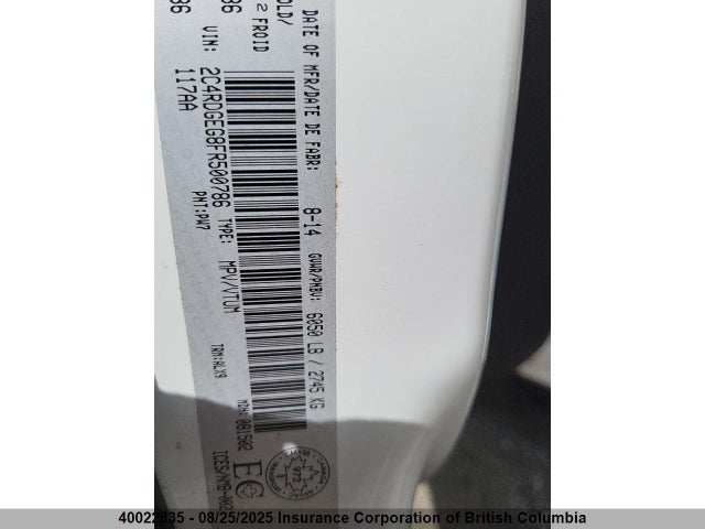 Dodge 2015 2015 2C4RDGEG8FR500786 Image 6