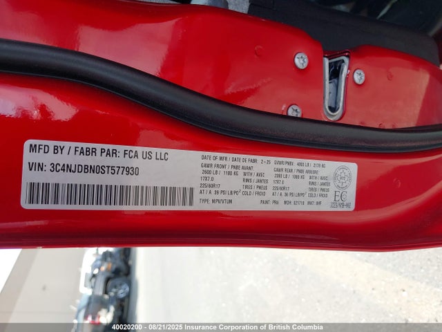 Jeep Compass 2025 3C4NJDBN0ST577930 Image 9
