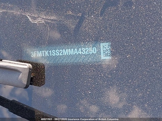 3FMTK1SS2MMA43250 Ford 2021