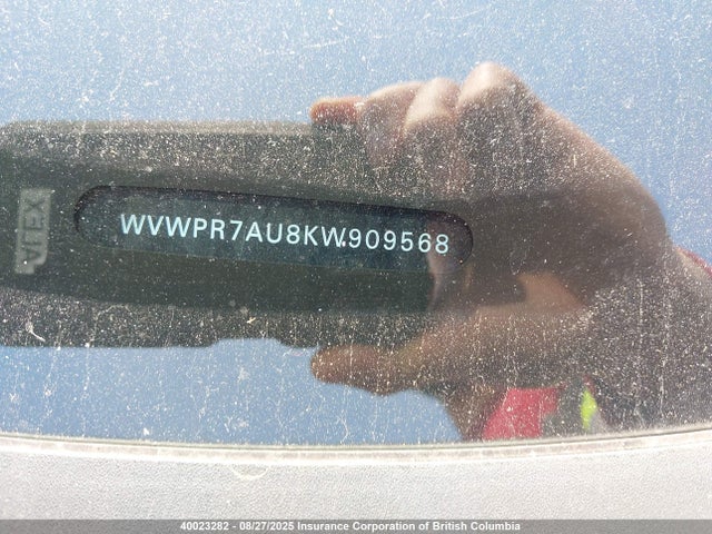 WVWPR7AU8KW909568 Volkswagen 2019