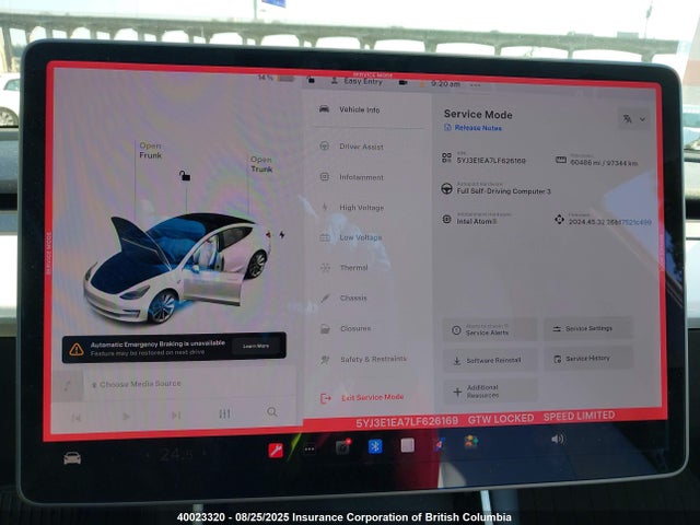5YJ3E1EA7LF626169 Tesla 2020