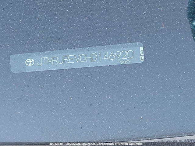 JTMRJREV0HD146920 Toyota 2ar-fxe, 2jm+2fm