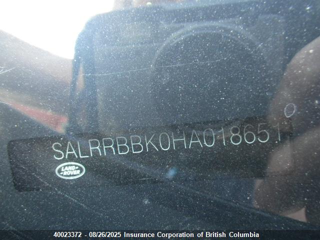 SALRRBBK0HA018651 Land Rover td6 lev3 lev160