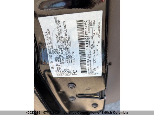 Aukcja sprzedaży 2004 Ford Focus, vin: 1FAFP35384W186292, numer aukcji: 40023386