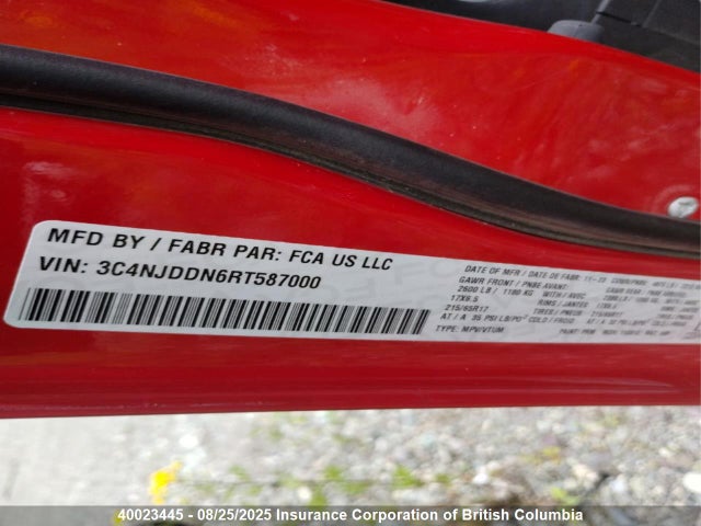 3C4NJDDN6RT587000 Jeep Compass