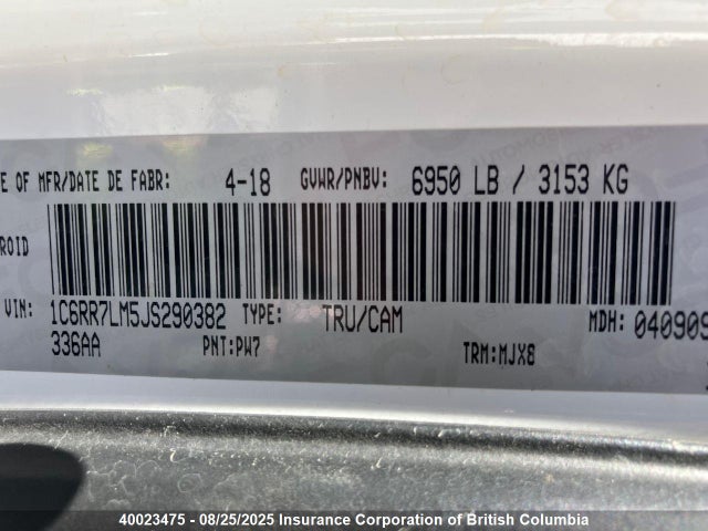RAM 1500 2018 1C6RR7LM5JS290382 Image 10