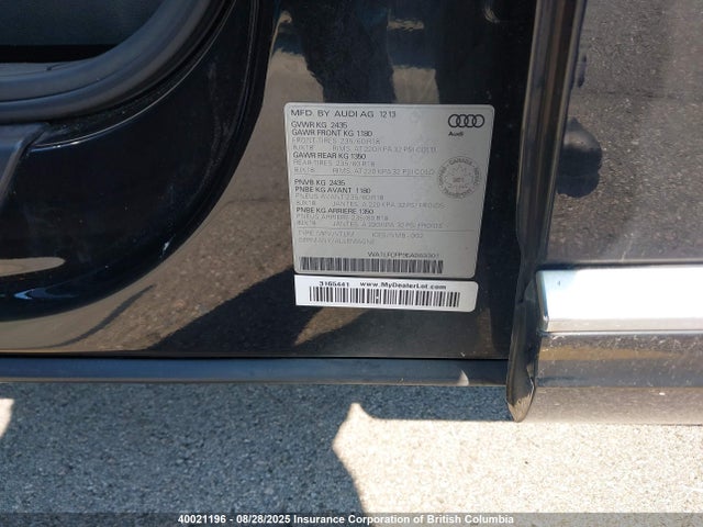 WA1LFCFP9EA069301 Audi 2.0t