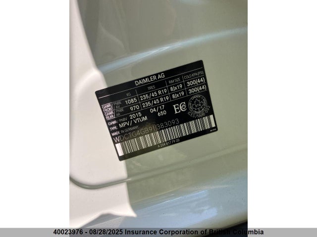 WDCTG4GB9JJ383093 Mercedes-Benz 270