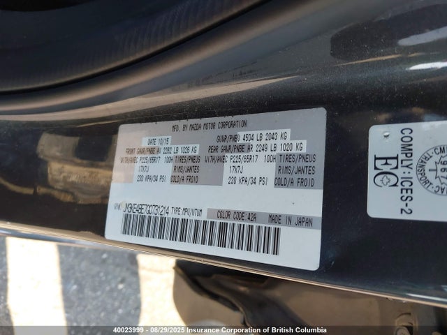 JM3KE4BE7G0731214 Mazda pe