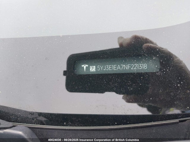 5YJ3E1EA7NF221318 Tesla MODEL 3