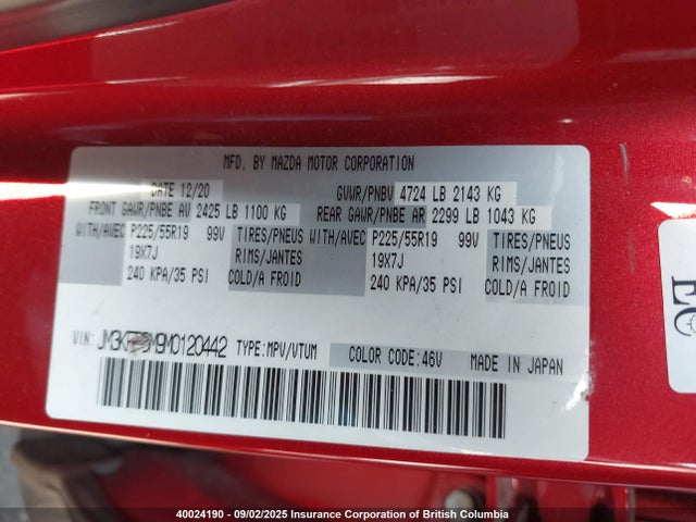Mazda py cylinder decativation 2021 JM3KFBDM9M0120442 Image 9