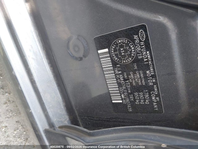 Hyundai mpi nu 2020 KMHD74LF6LU907428 Image 9