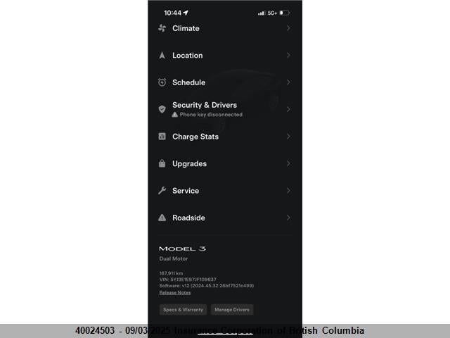 5YJ3E1EB7JF109637 Tesla MODEL 3