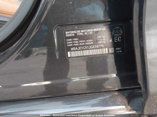 WBAJD1C51JG474776 BMW 540d