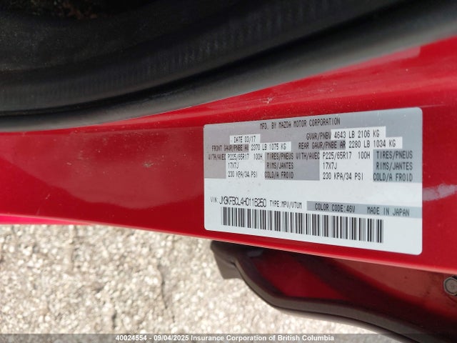 Mazda py 2017 JM3KFBCL4H0116250 Image 9