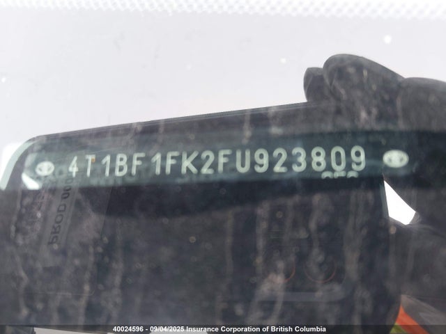 Toyota 2ar-fe 2015 4T1BF1FK2FU923809 Image 9